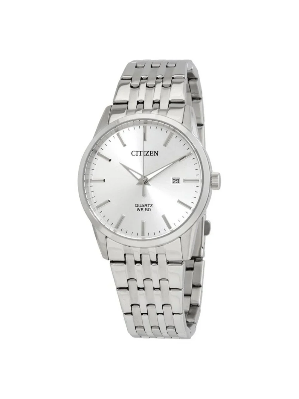 NWT Citizen Quartz Silver Dial Stainless Steel Men's Watch